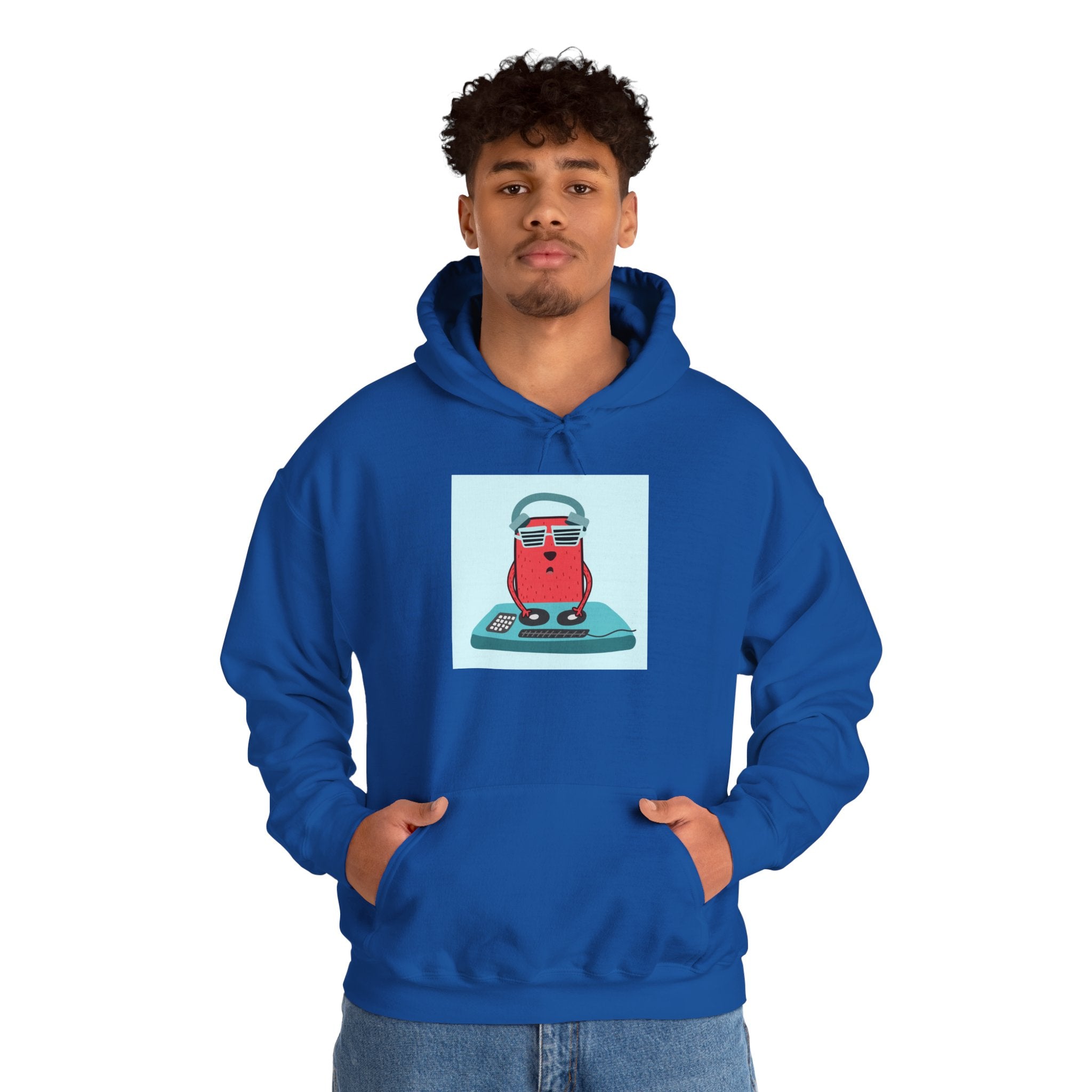 Hoodie — Retro Dj Character Graphic Hoodie