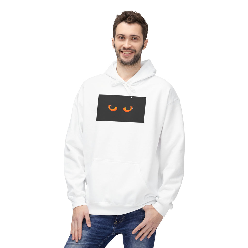 Hoodie - Peeking Cat Eyes Graphic Pullover