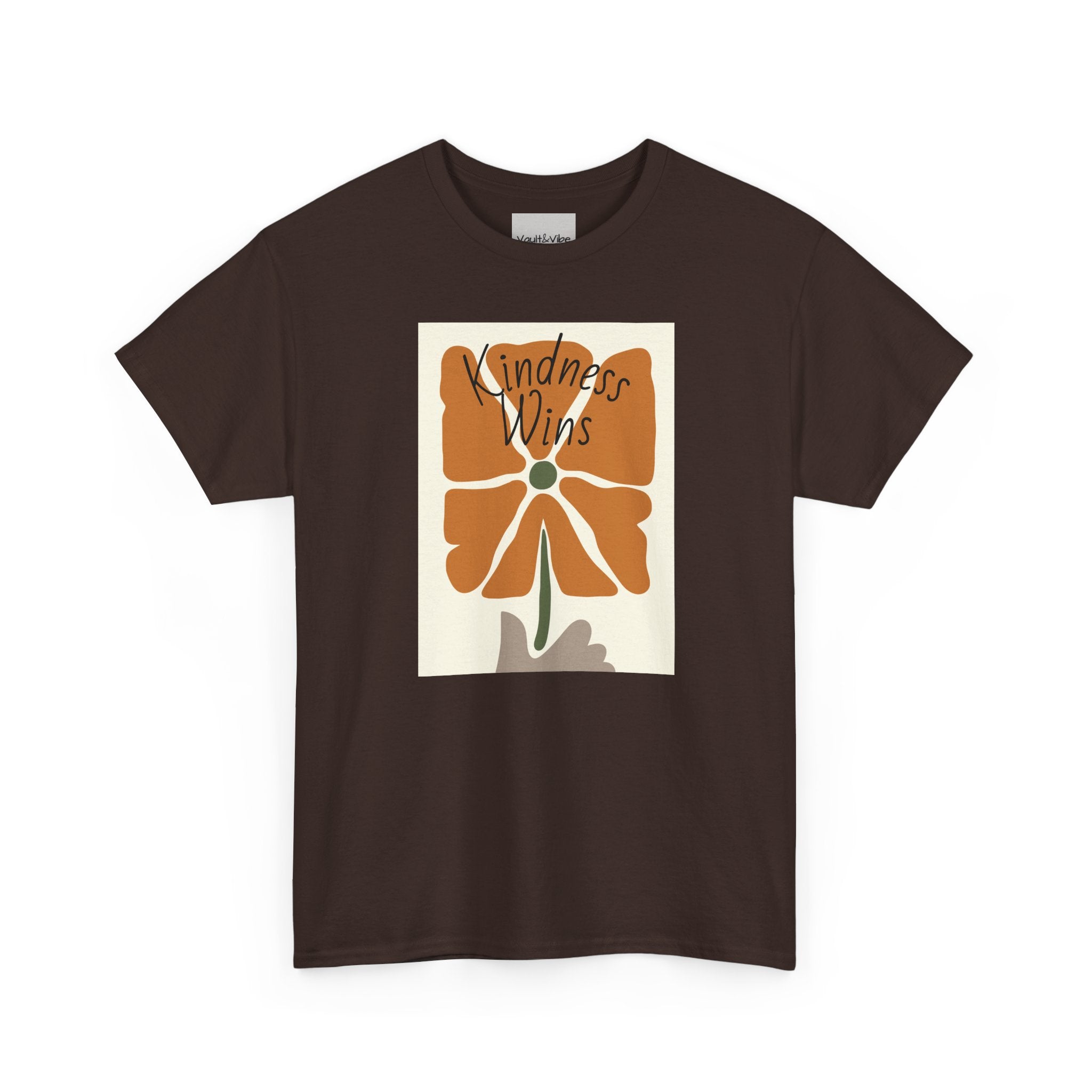 Kindness Wins T‑Shirt — Retro Floral Graphic Tee