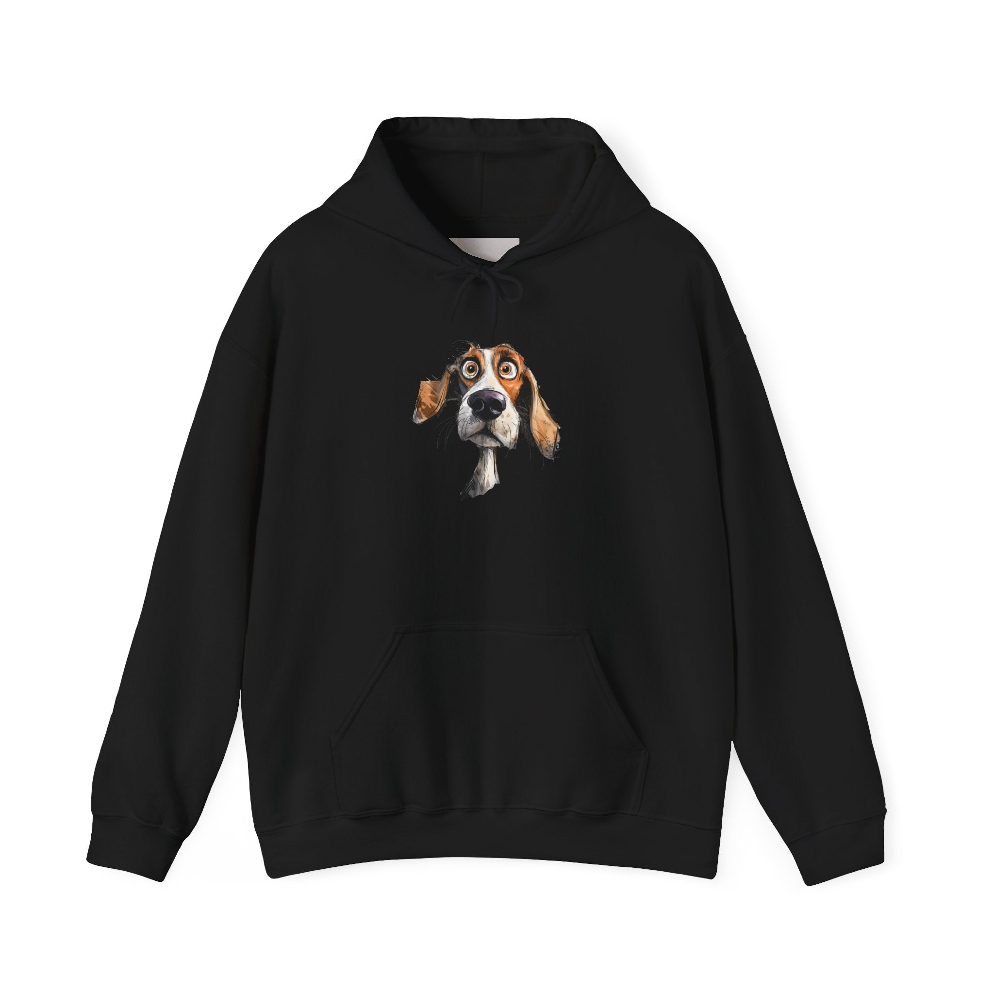 Basset Hound Portrait Hoodie - Cute Dog Face Pullover