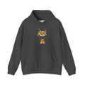 Cat Portrait Hoodie — Whimsical Watercolor Yellow-Eyed Cat Graphic